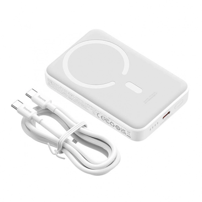 Powerbanka mini Baseus 10000mAh, USB-C 30W bílá