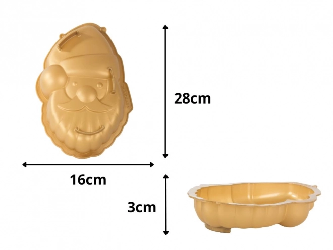 Forma na pečení santa claus velká silikonová forma na dort vánoční