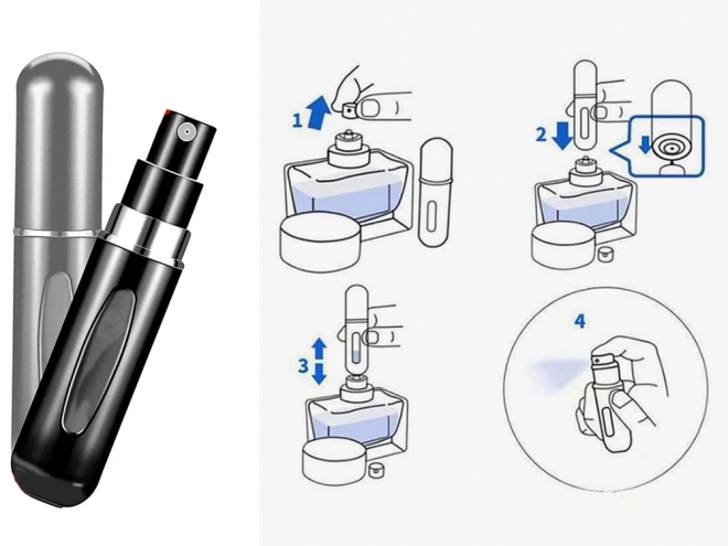 Cestovní rozprašovač s rozprašovačem parfému 5ml dávkovač parfému