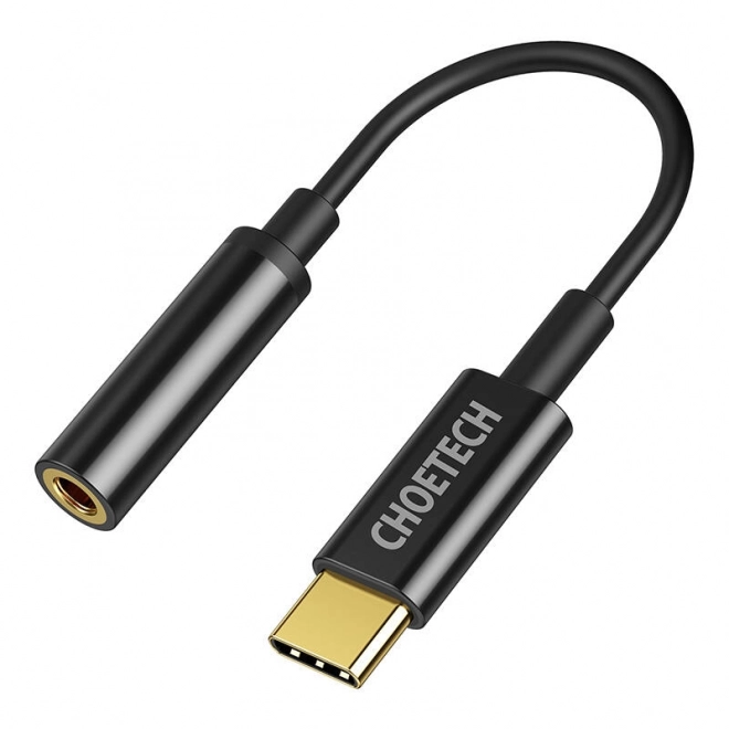 Adaptér Choetech AUX003 Adaptér USB-C na 3,5mm audio jack (černý)