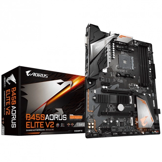 Základní deska B450 AORUS ELITE V2 AM4 4DDR4 DVI/HDMI/M.2 ATX