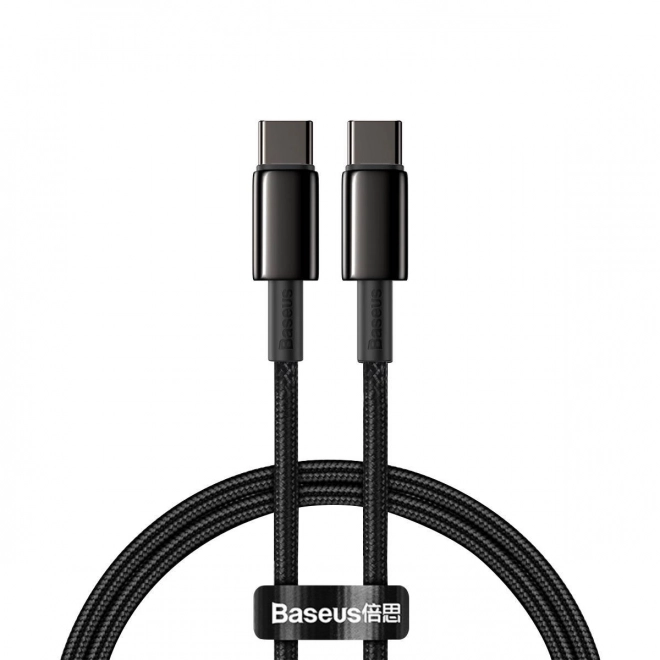 Baseus Tungsten Gold Cable Type-C to Type-C 100W 1m (černý)