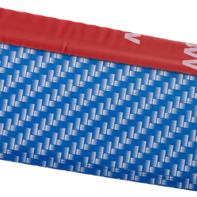Univerzální kryt nárazníku spoiler karbonový 2,5 m modrý