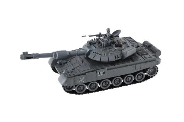 Tank RC 2ks 36cm+dobíjecí pack tanková bitva se zvukem se světlem v krabici 42x32x14cm