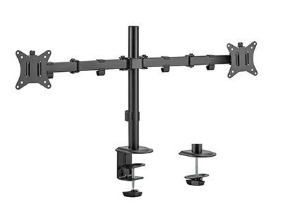 Dvojité rameno na monitor (nastavitelné), 17" - 32", do 9 kg