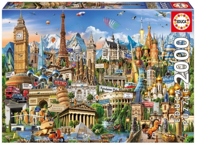 Puzzle 2000 prvků, Evropa