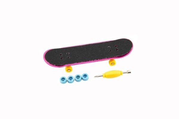 Šroubovací prstový skateboard s doplňky - 9 cm