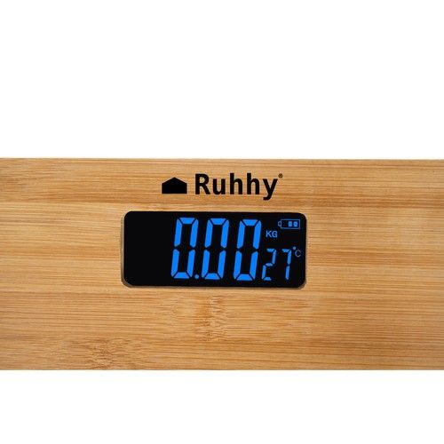 Dřevěná koupelnová váha LCD Ruhhy 22522