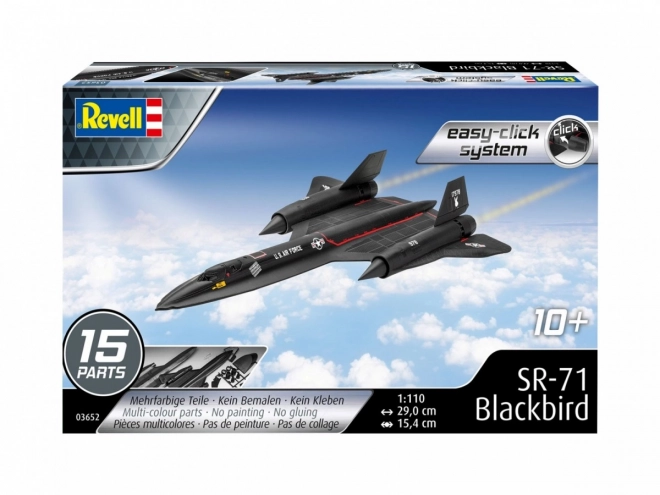 Plastikový model SR-71 Blackbird Easy-Click 1/110