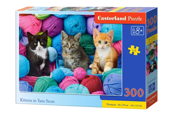 CASTORLAND Puzzle 300 dílků Koťata v přízi Obchod - Koťata ve vlně 8+ – B-030453