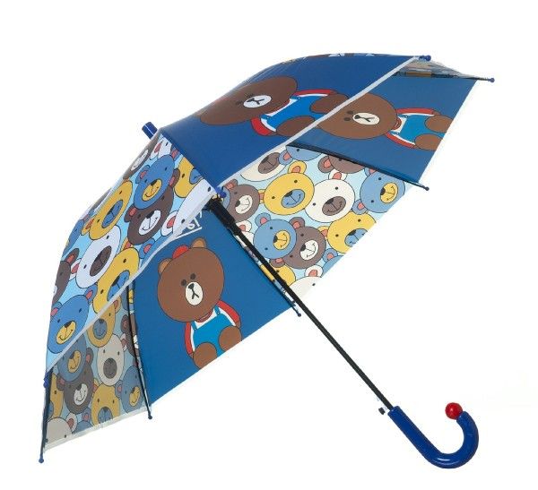 Dětský vystřelovací deštník 66 cm – Modrý s medvídky