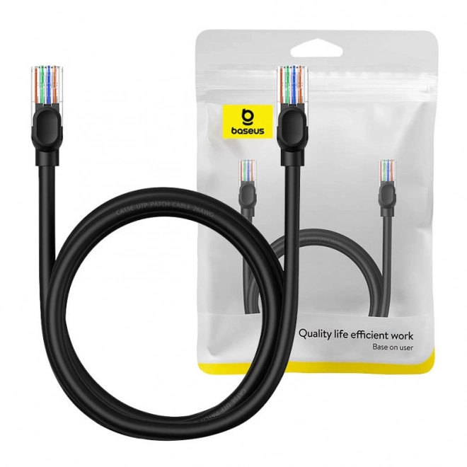 Síťový kabel Baseus Ethernet CAT5, 1,5 m (černý)