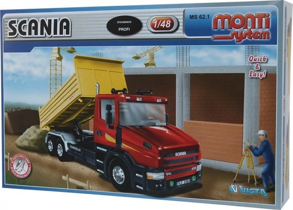 Stavebnice Monti System MS 62.1 Scania  1:48 v krabici 32x20,5x7,5cm