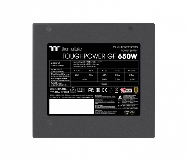 Napájecí zdroj - ToughPower GF 650W Modular 80+Gold