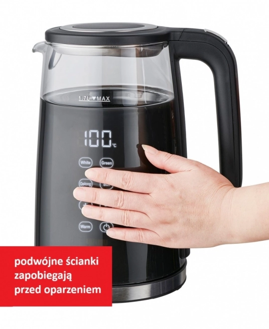 Rychlovarná konvice s regulací teploty 1,7l 2200W MR-049