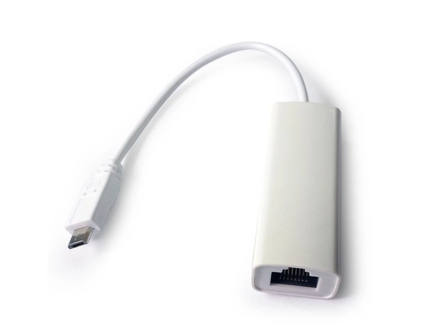 Micro USB -> síťová karta RJ-45