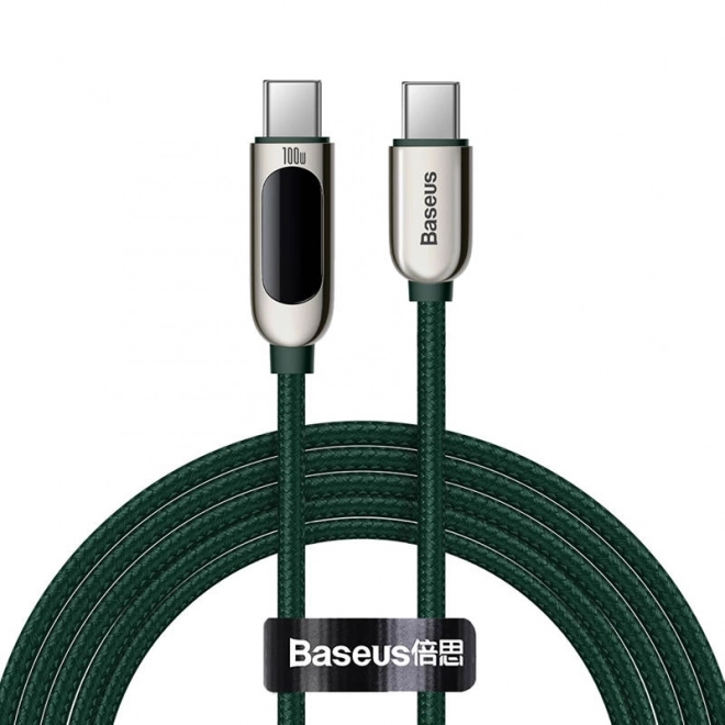 Kabel USB-C k displeji USB-C Baseus, 100 W, 2 m (zelený)