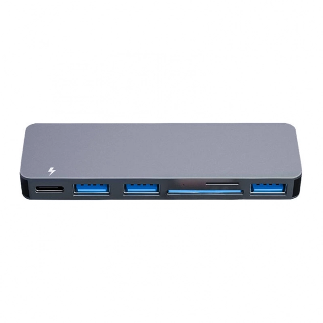 Rozbočovač 6w2 RayCue 2x USB-C do Thunderbolt 3 + 3x USB-A 3.0 5Gbps + SD/TF 2.0 (sary)