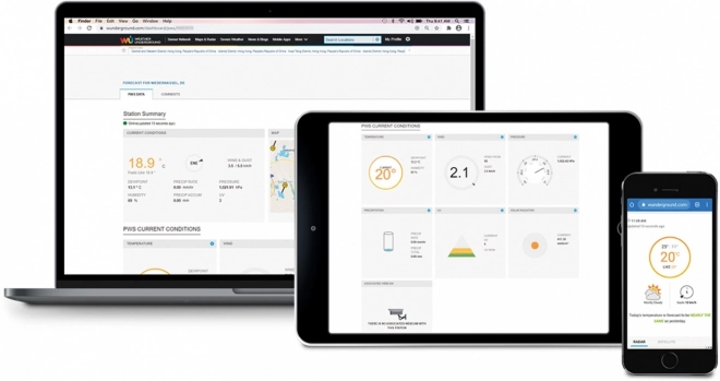 Postprofesionální meteorologická stanice s Wifi senzorem SWS 9898 WiFI 5v1