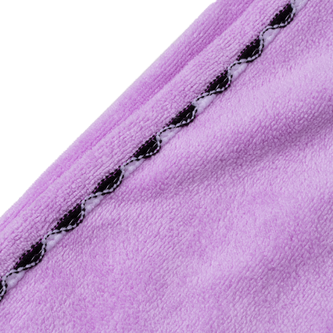 Superabsorpční ručník na vlasy, turban z mikrovlákna Bledě fialový