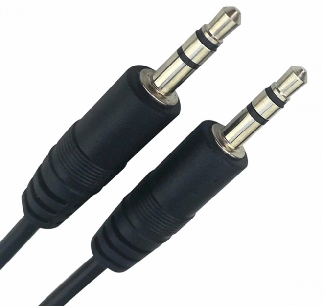 Ak293a audio kabel jack 3,5 mm 1 m černý