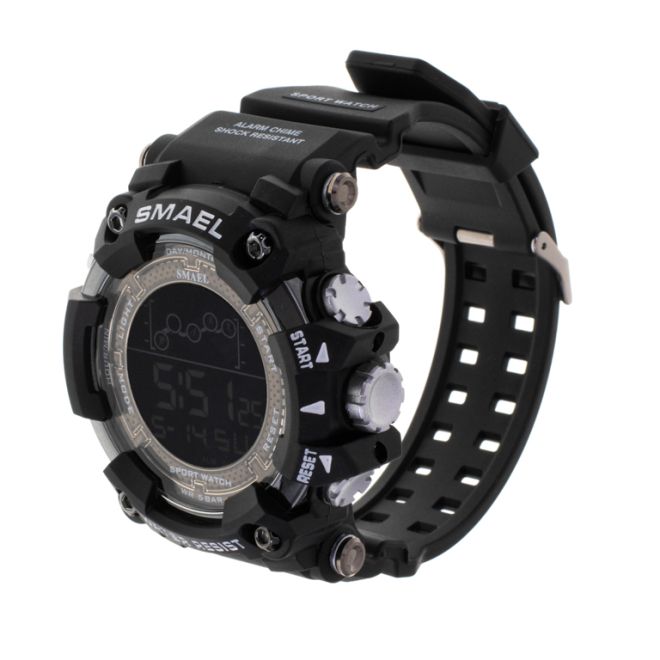 Pánské vojenské vodotěsné LED hodinky SMAEL černé