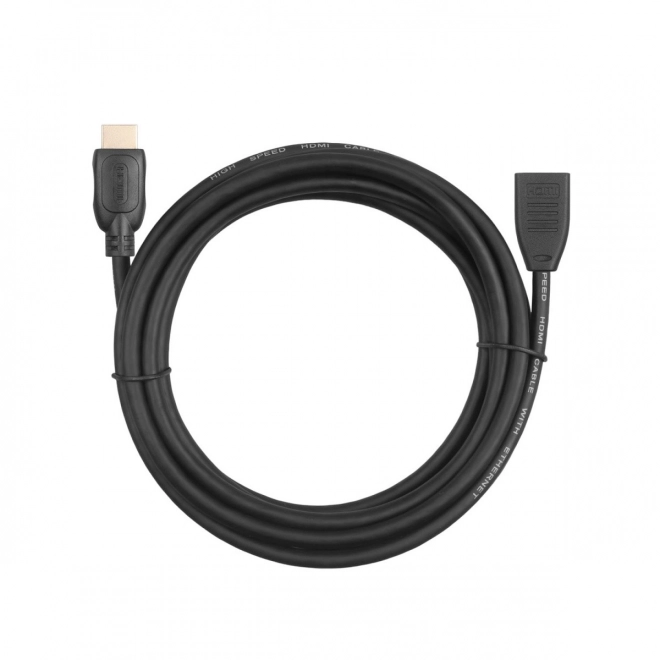 Pozlacený kabel HDMI v2.0 F-M 3m prodlužovací kabel