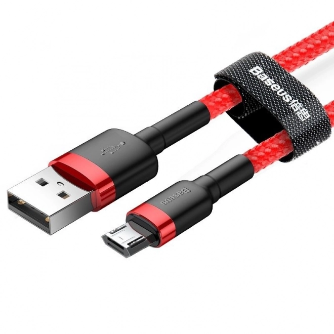 Kabel Baseus Cafule Micro USB 2,4A 1m (červený)