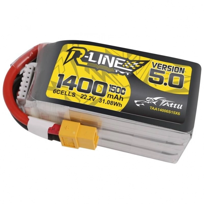 Baterie Tattu R-Line 5.0 1400mAh 22,2V 150C 6S1P XT60