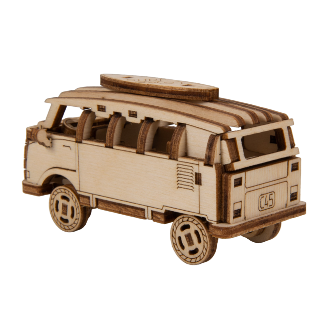 Wooden City 3D puzzle Superfast Minibus Retro
