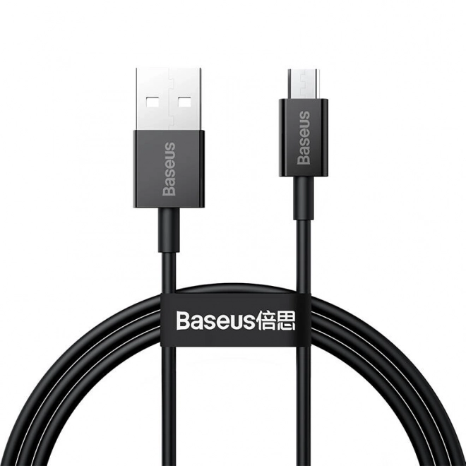 Kabel Baseus Superior Series USB na micro USB, 2A, 1m (černý)