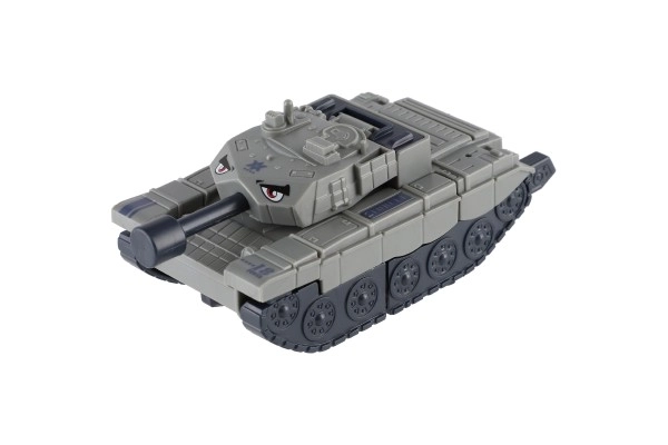 Transformer tank/robot plast 14cm na setrvačník 3 barvy