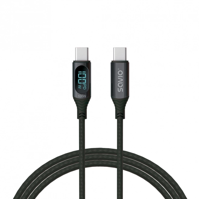 Kabel USB na USB C s displejem, 100 W, CL-174