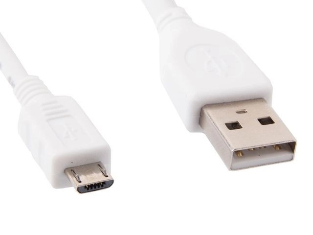 Kabel USB Micro AM-MBM5P 1m bílý