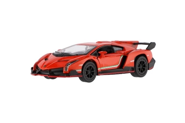 Auto Kinsmart Lamborghini Veneno kov/plast 13cm na zpětné natažení