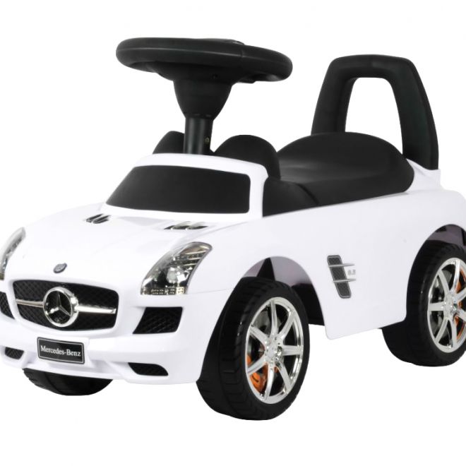 Bílý Mercedes SLS push car
