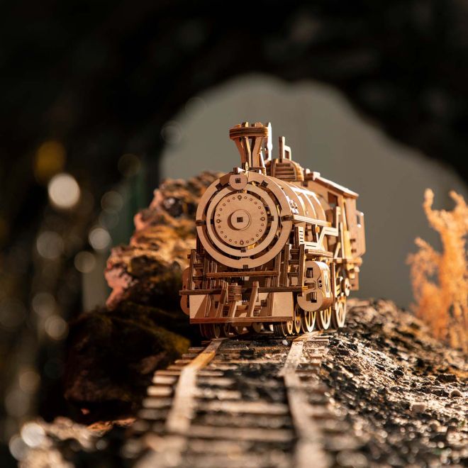 Lokomotiva - 3D dřevěná stavebnice