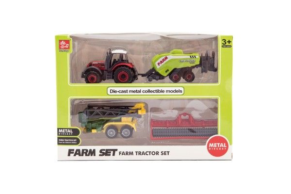 Sada farma traktor s příslušenstvím 4 ks
