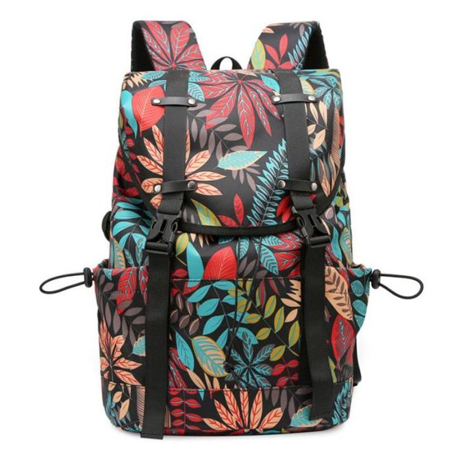 Prostorný cestovní batoh s místem pro 15,6" notebook - barevné listy