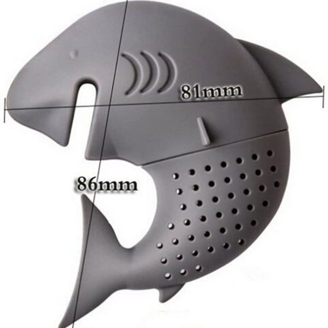 Silikonové čajítko - žralok