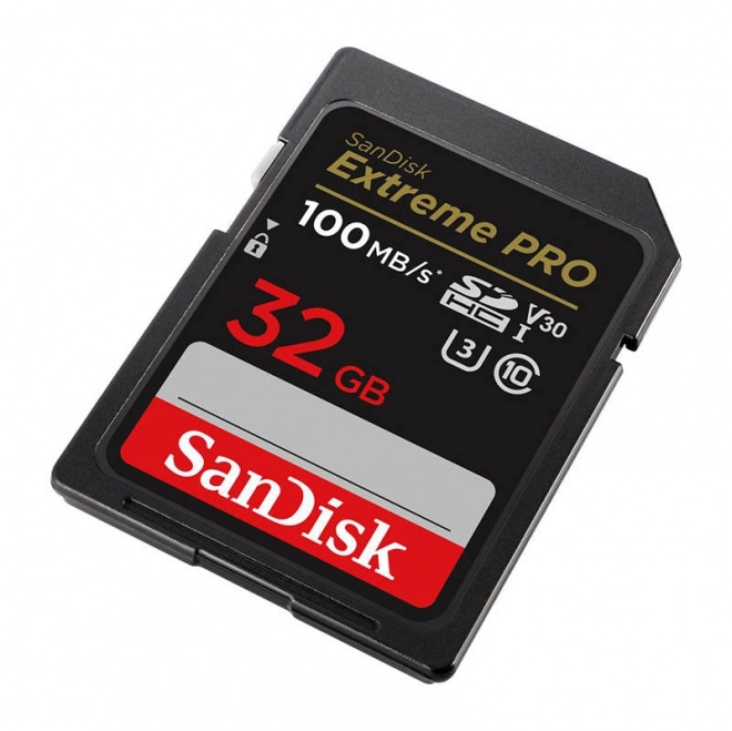 Paměťová karta SANDISK EXTREME PRO SDHC 32GB 100/90 MB/s UHS-I U3 (SDSDXXO-032G-GN4IN)