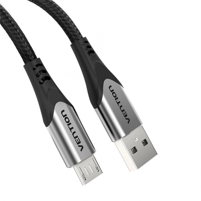 USB kabel Vention s rychlým nabíjením 0,25m šedý