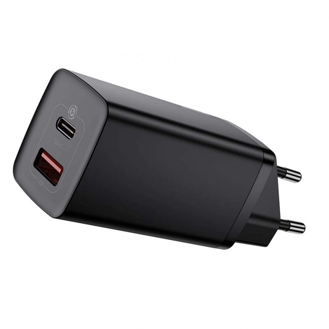 Rychlá cestovní nabíječka Baseus GaN2 Lite USB C 65W EU (černá)