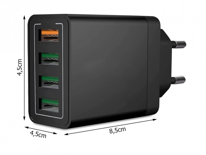 Síťová nabíječka 4xusb Quick Charge 3.0