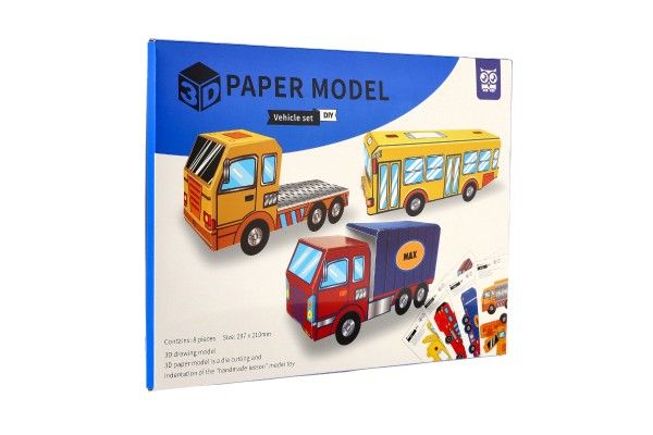 3D papírové modely - dopravní prostředky