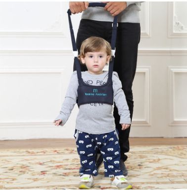 Postroj pro děti, které se učí chodit, chodítko Walking Assistant - tmavě modré
