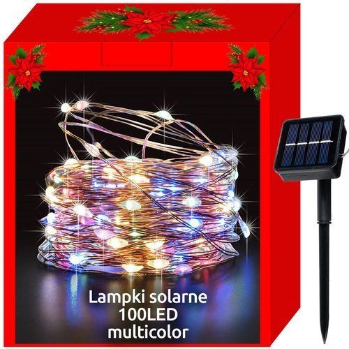 LED solární barevné dekorativní pásky – 10 m, 100 LED