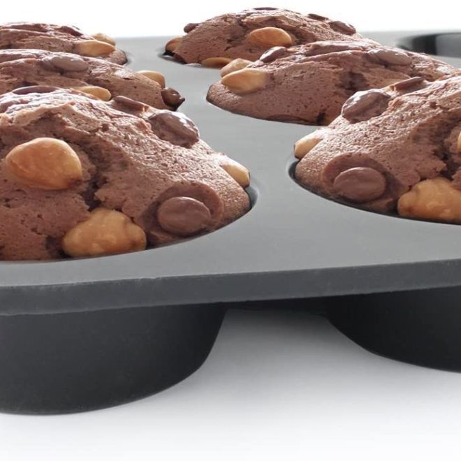 Forma na muffiny se silikonovými košíčky 12 ks