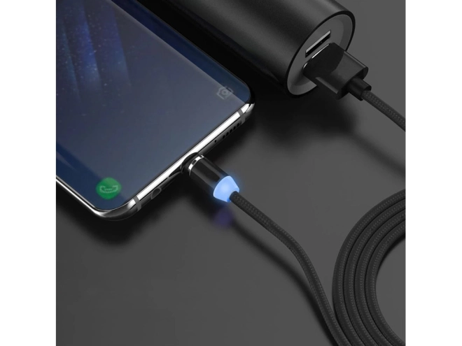 Magnetický nabíjecí kabel 3v1 micro type-c usb lightning 1m