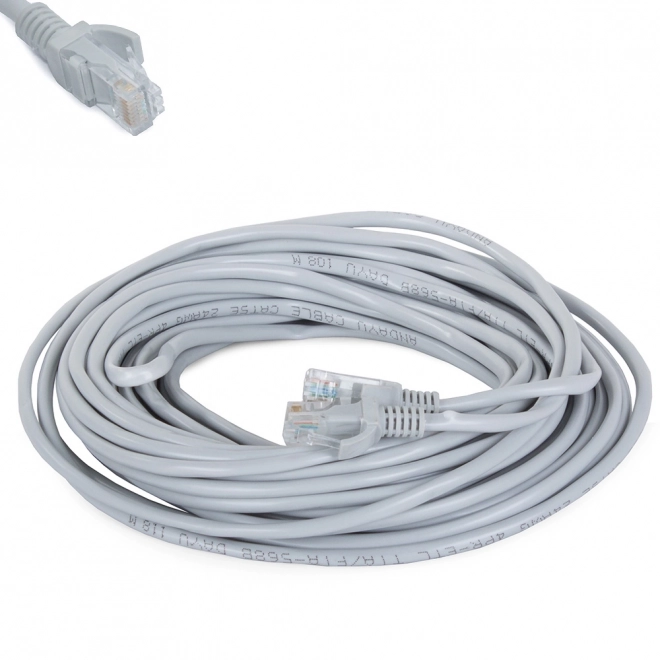 Síťový kabel lan cat5e rj45 kroucený pár ethernet 15m